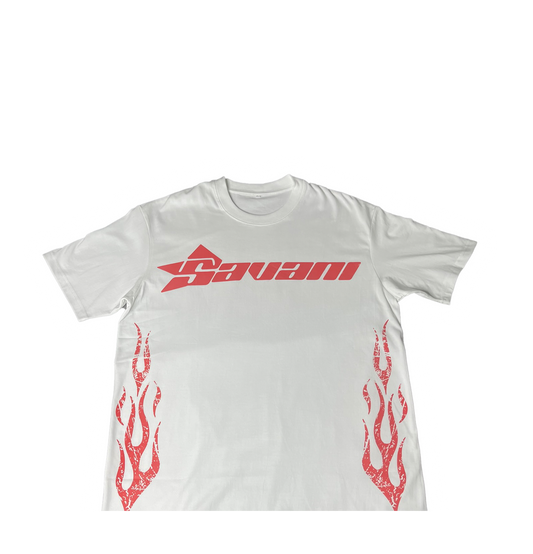 Red Savani Flame shirt